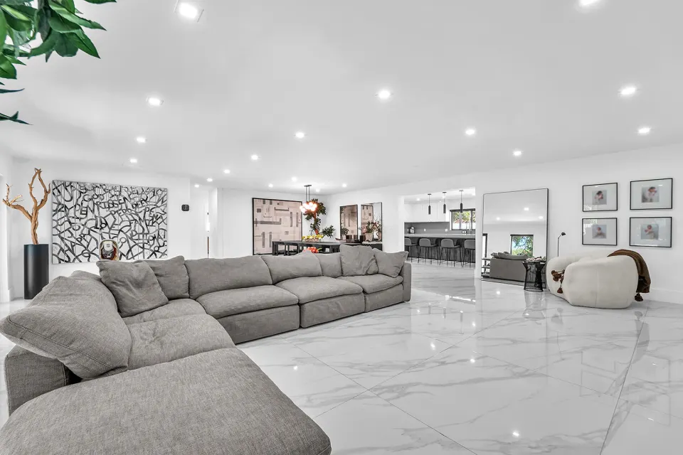 Living room with sectional
